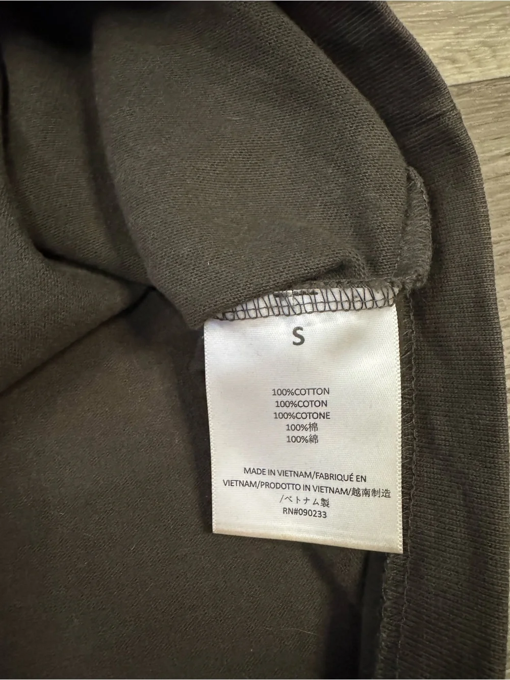 Fear of God Essentials Heavyweight Cotton Crewneck Long Sleeve Size Small